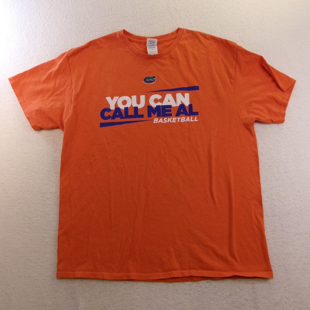 Delta Mens XL T-Shirt Orange Florida Gators Basketball You Can Call Me Al Promo